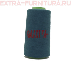 Нитки GALAKTIKA  40/2 п/э  4000 ярдов, цв.250 зелено-синий темный