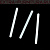 Косточки корсетные прямые, пластик, арт.TBY-75402, 5х64мм,уп.100шт