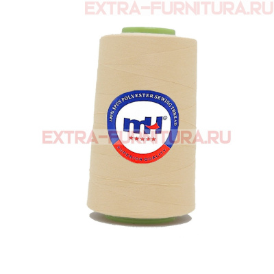 Нитки МН 40/2 п/э  5000 ярдов №101 бело-розовый