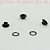 Люверсы 5 мм, (9,5*3,9 mm, h= 4,9 mm.), оксид (уп.5000шт) A